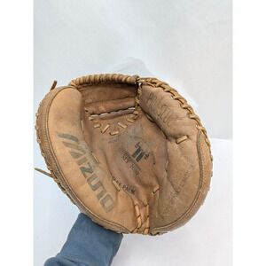 MIZUNO Catchers Mitt RIGHT HT MT 1050 Pro Model Pro Scoop SUPER Leather Glove